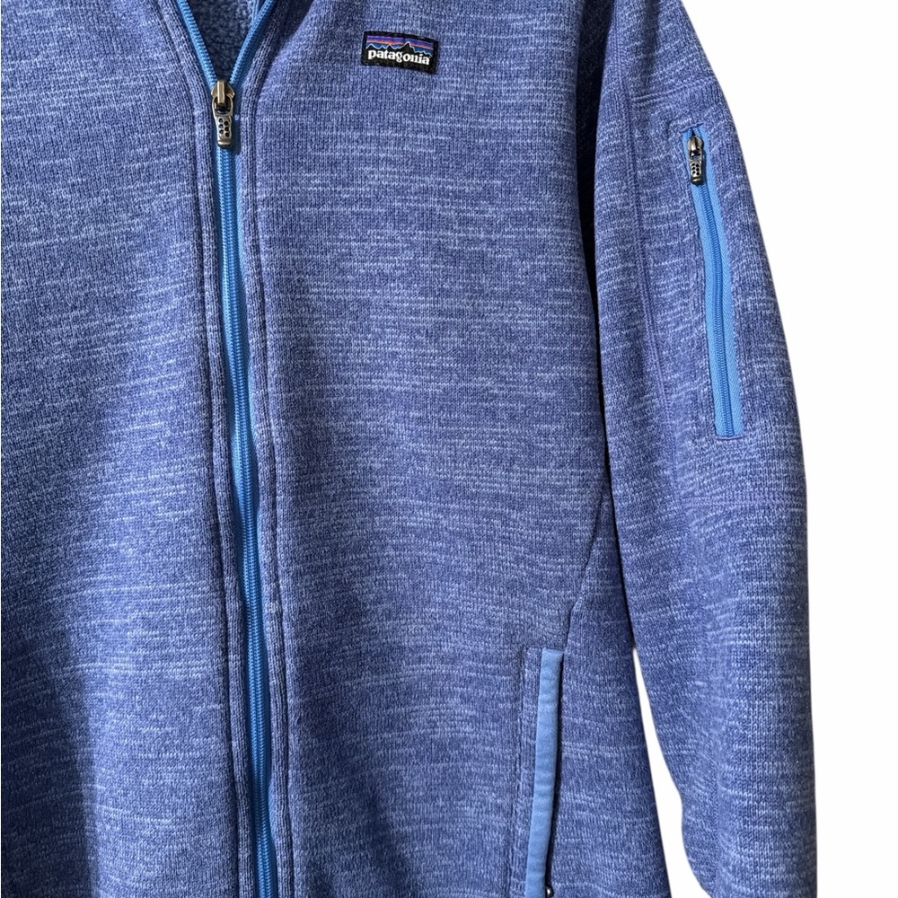Patagonia Better Sweater Full Zip Jacket Women’s Medium Blue Fleece - Picture 4 of 5